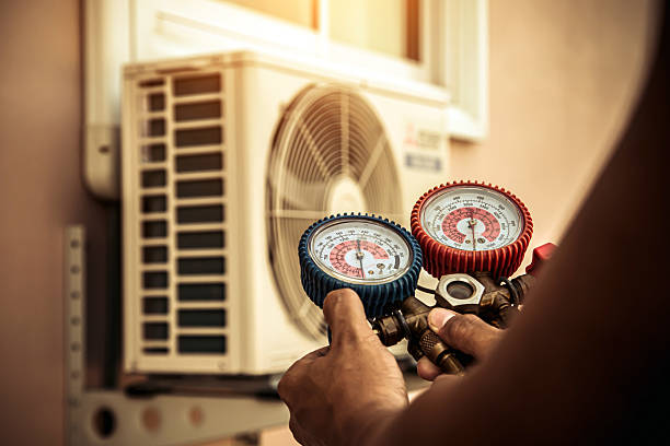 Professional Hvac technician working in Ellsworth, KS